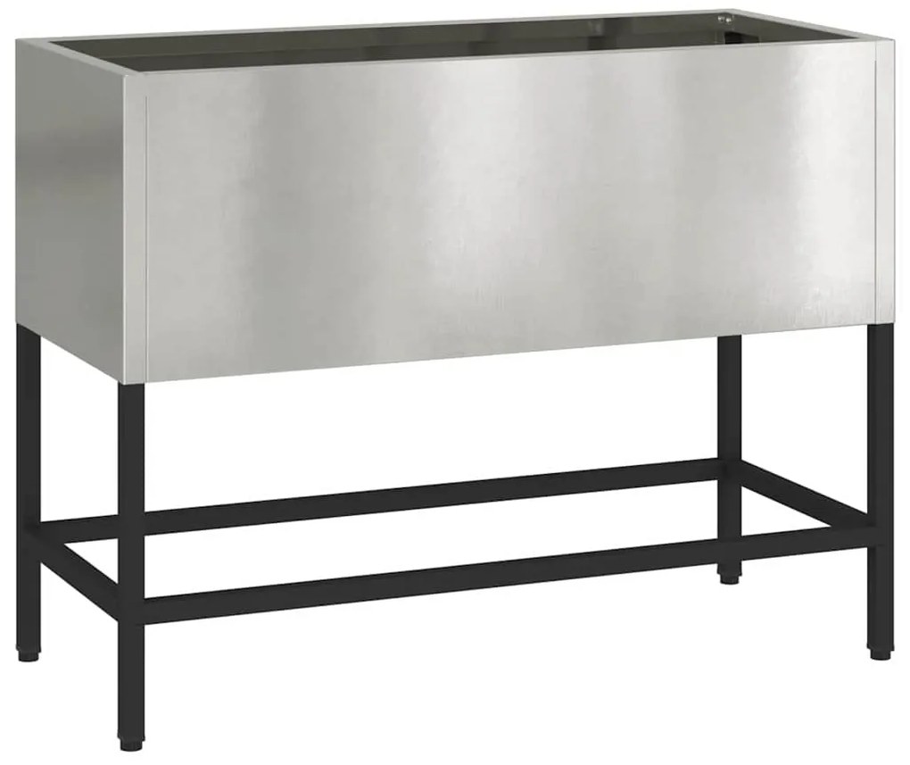 Horta Elevada vidaXL 60x26x45 cm Aço Inoxidável