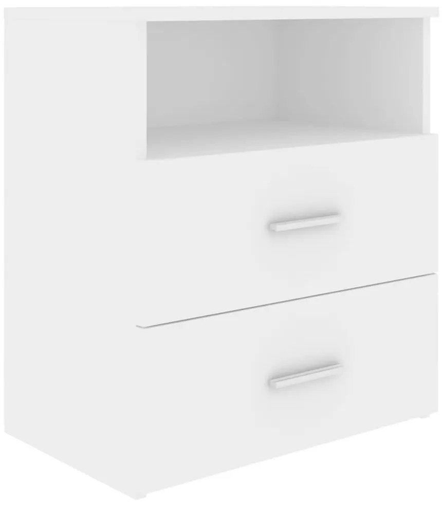 Mesas de cabeceira 2 pcs 50x32x60 cm branco