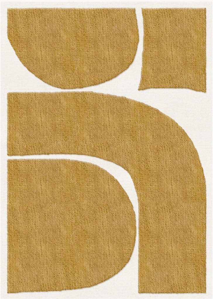 Tapete em lã artesanal de pelo curto Gotland