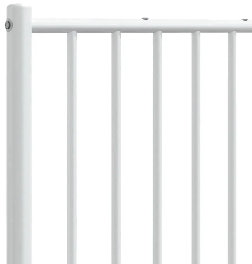 Cabeceira de cama 135 cm metal branco