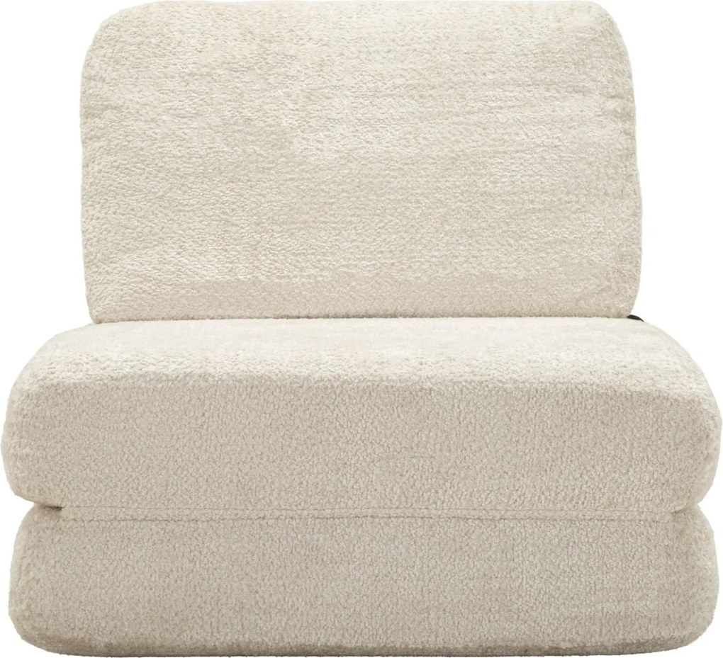 POLTRONA/CAMA FASTER BRANCA 80X100X80 CM (COMPRIMIDA - TAMANHO DA CAMA 204X80X18 CM) BRANCA