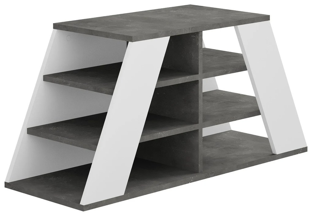 Sapateira Prag – Nogueira/Antracite – 60x111x35 cm