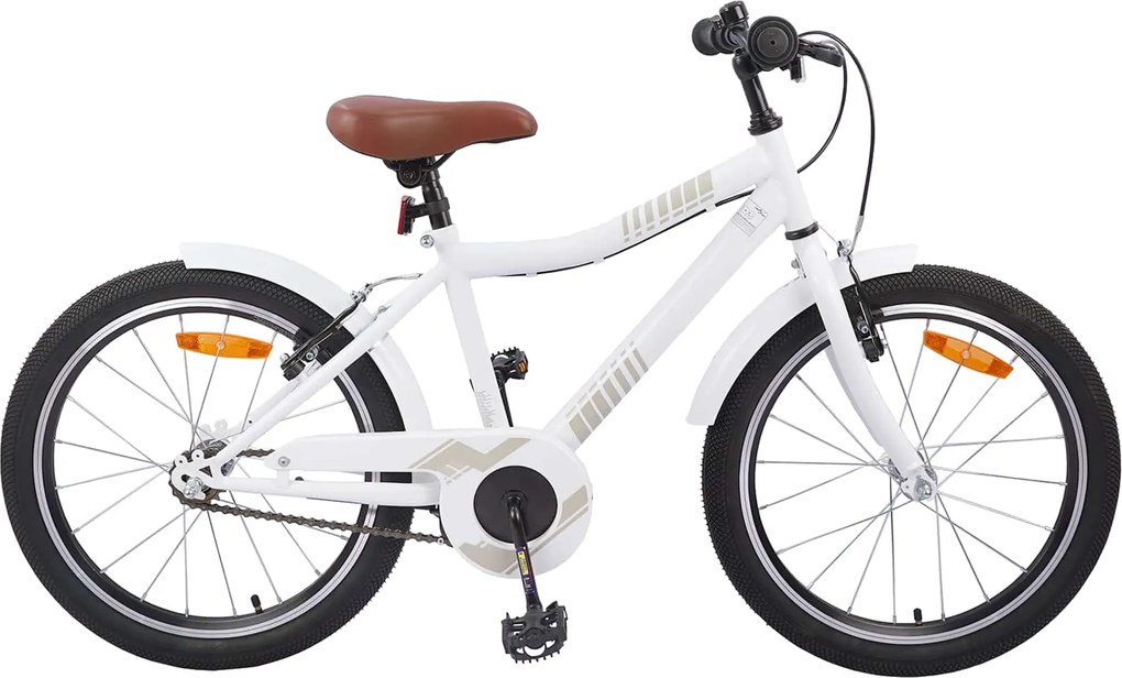 vidaXL Bicicleta Infantil 24 Polegadas para 8-12 anos branco