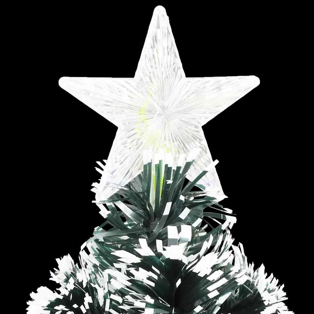 Árvore de Natal pré-iluminada c/ suporte 240 cm fibra ótica