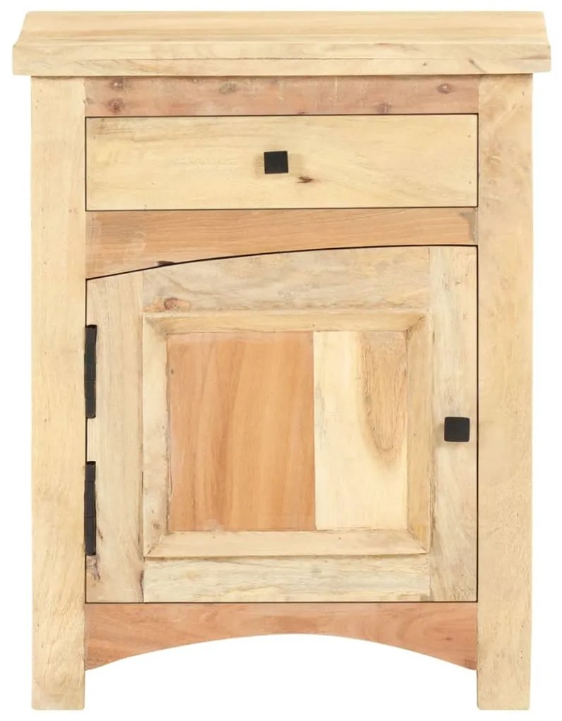 Mesa de cabeceira 40x30x50 cm madeira recuperada maciça