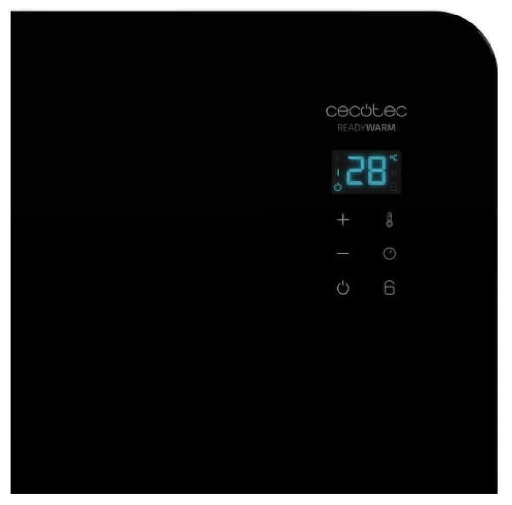 Aquecedor Convetor ReadyWarm 6670 Crystal Connection placa de vidro de 1000 W com Wi-Fi [Classe energética A+]