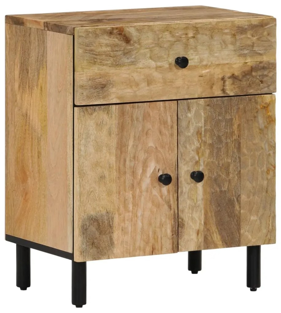 Mesa de cabeceira 50x33x60 cm madeira de mangueira maciça