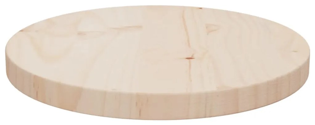 Tampo de mesa pinho maciço Ø30x2,5 cm