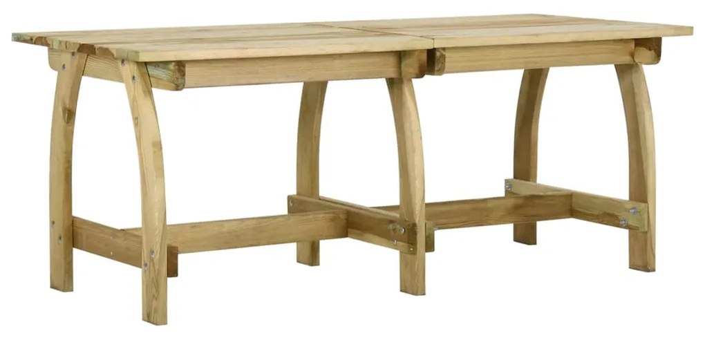 vidaXL Mesa de jardim 220x74x75 cm madeira de pinho impregnada