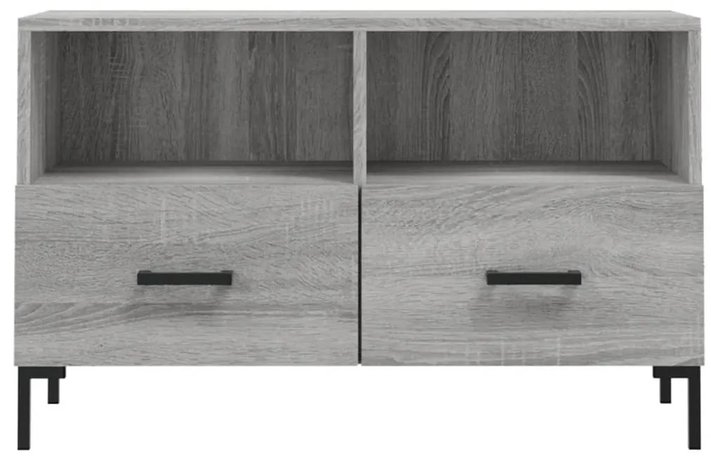 Móvel de TV 80x36x50 cm derivados de madeira cinzento sonoma
