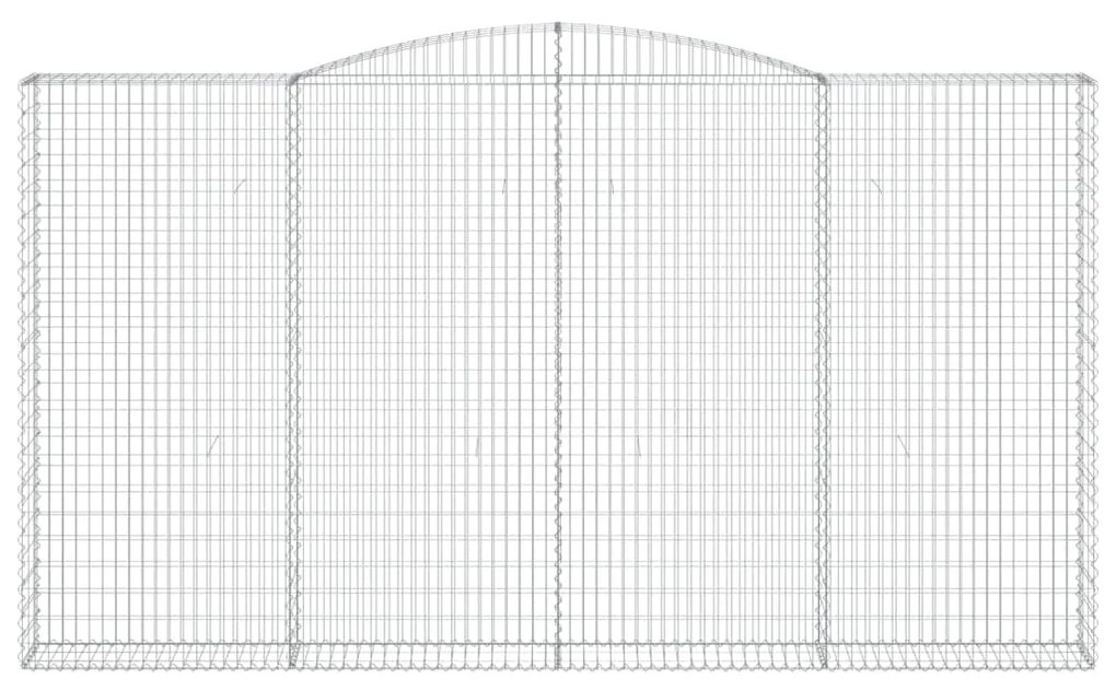 Cestos gabião arqueados 5pcs 400x30x220/240cm ferro galvanizado