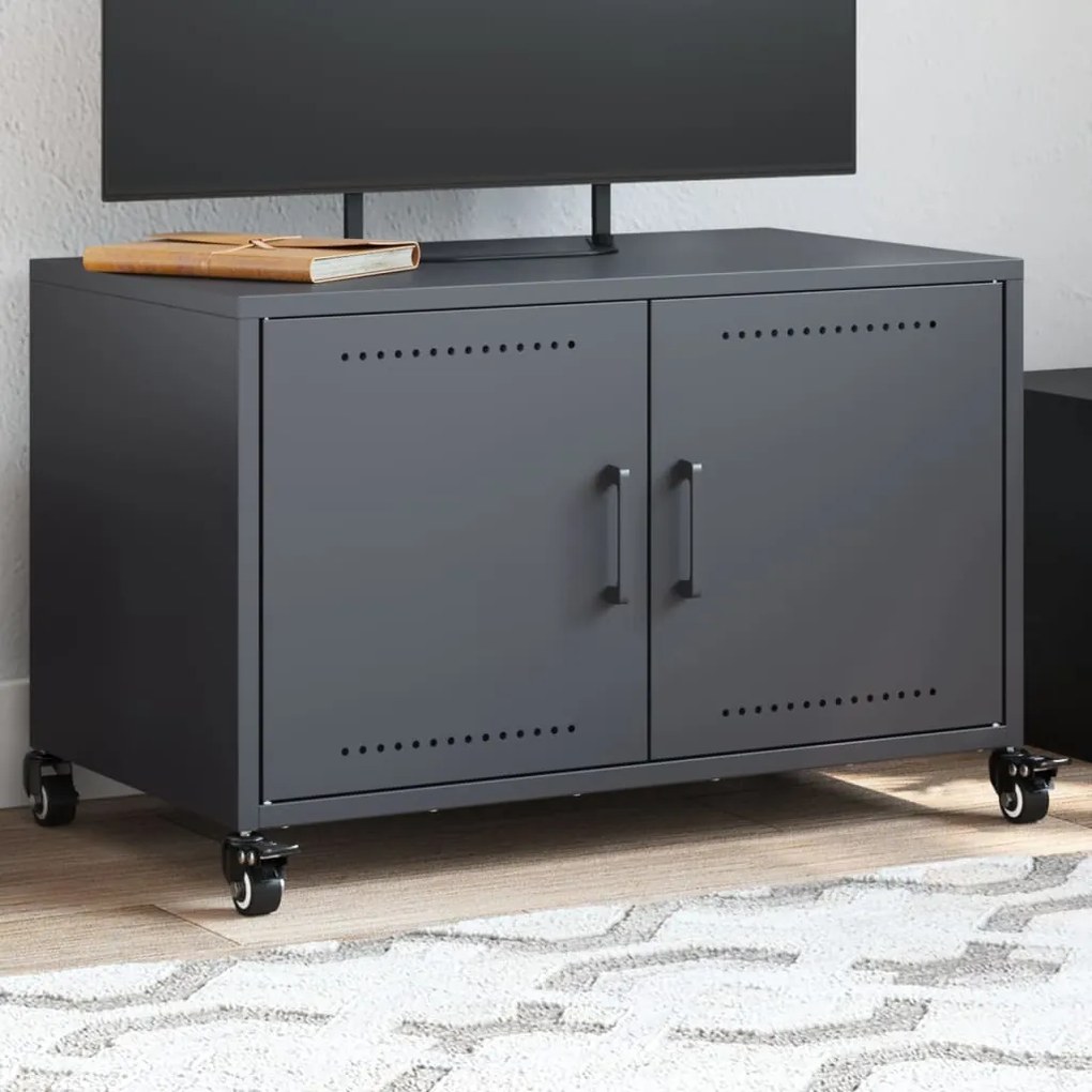 Móvel de TV 68x39x43,5 cm aço antracite