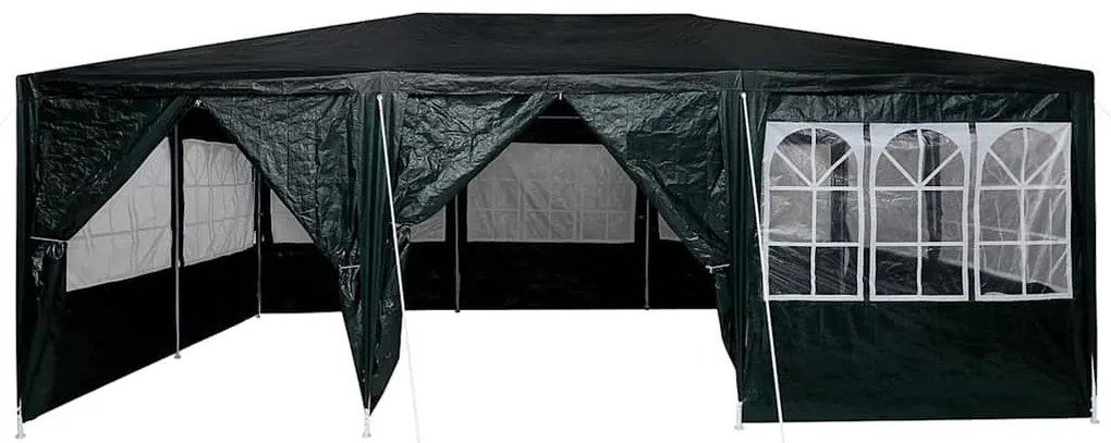 Tenda de Festa com 10 Lados Verdes 6x4 m PE