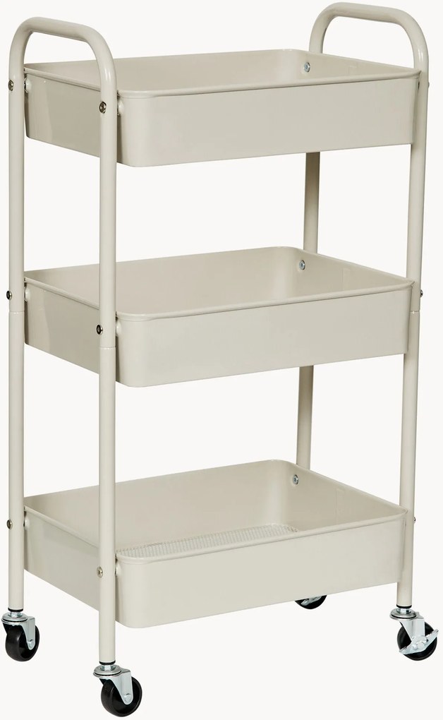 Carrinho com 3 prateleiras Loft