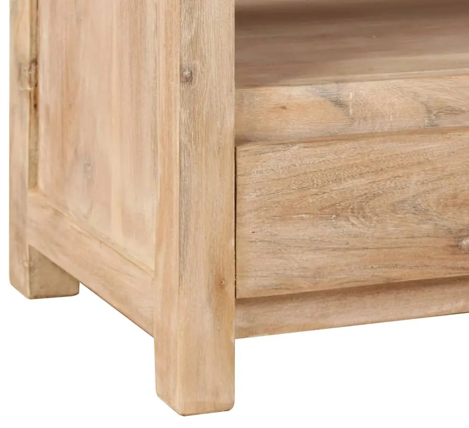Móvel TV madeira de acácia maciça 90x30x55 cm castanho claro