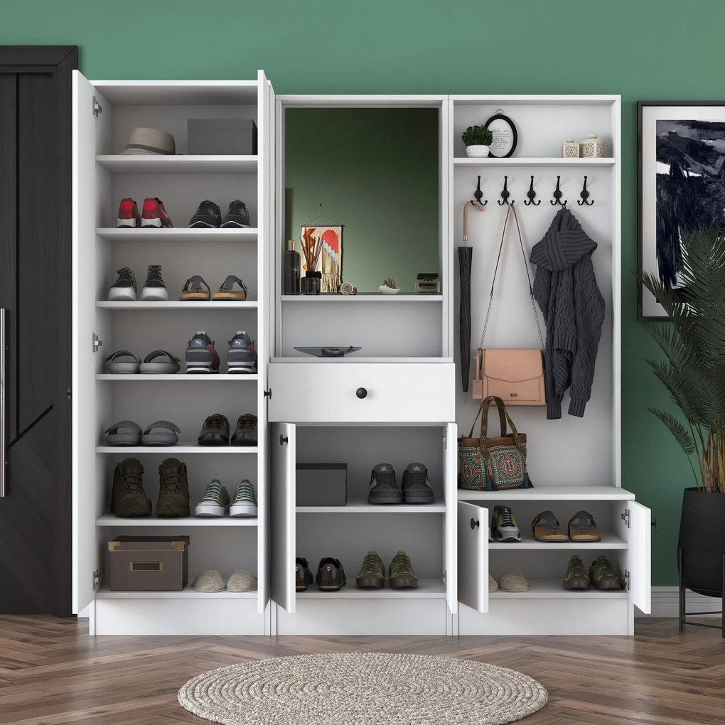 Hall Stand M2 – Branco – 179,4x182,8x37,3 cm