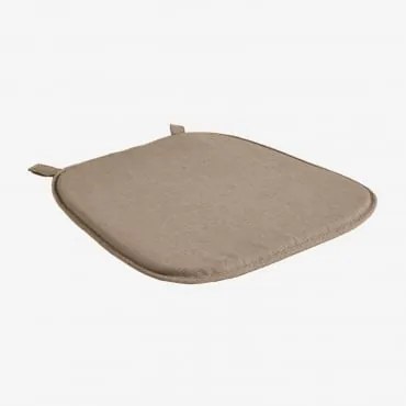 Almofada 40x41 Cm Para Cadeira Em Tecido Zole Tecido Castanho Moca - Sklum