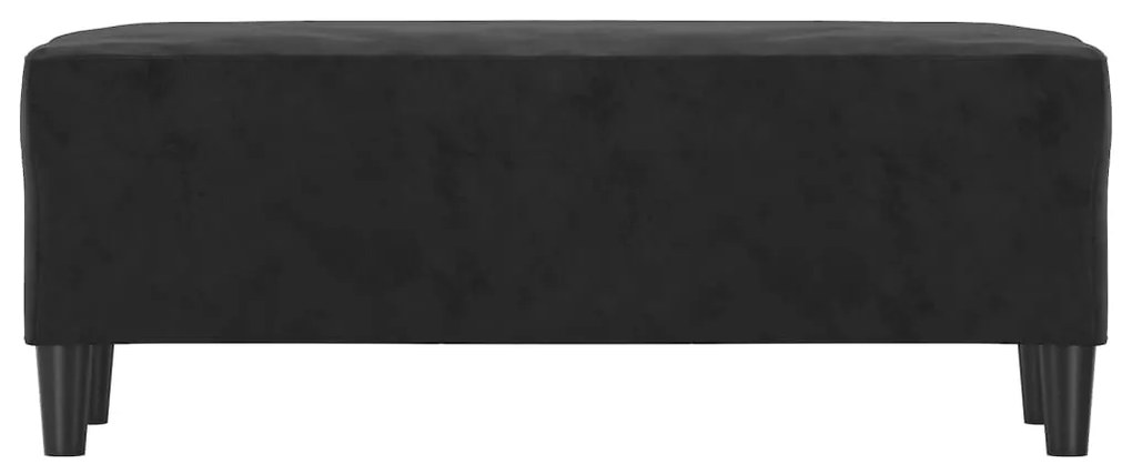 Banco 100x35x41 cm veludo preto