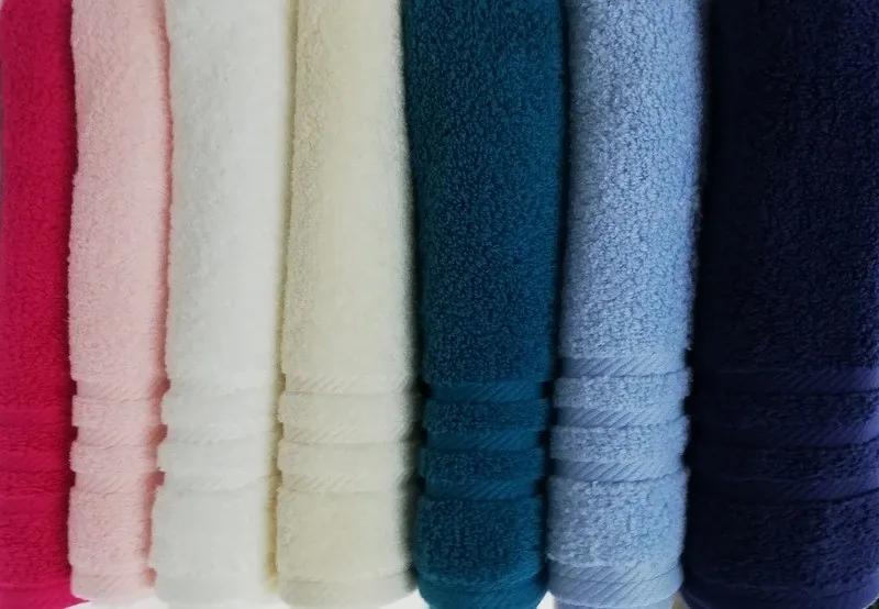 Jogo de 3 toalhas de micro algodão em Fúcsia