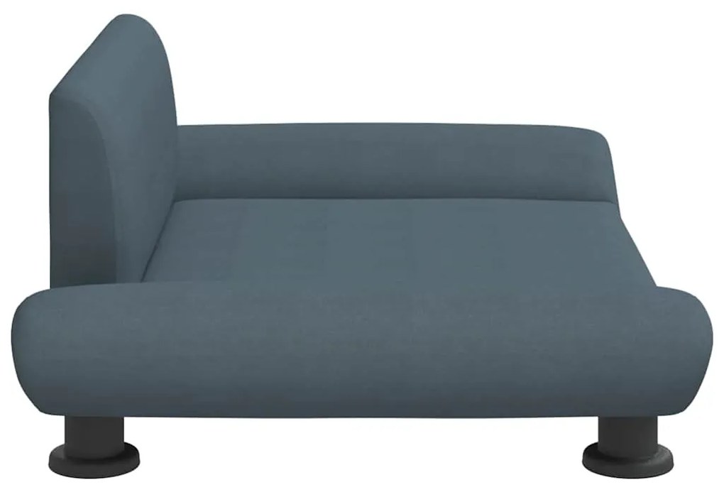 Cama para cães 70x45x28 cm tecido cinzento-escuro