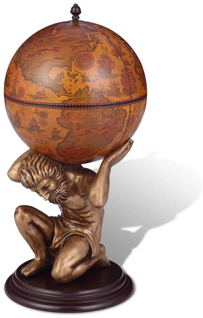 Bar globo terreste para vinho design Atlas 42x42x85 cm