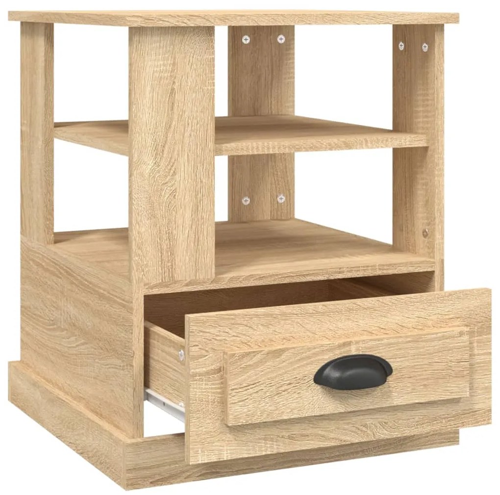 Mesa de apoio 50x50x60 cm derivados de madeira carvalho sonoma