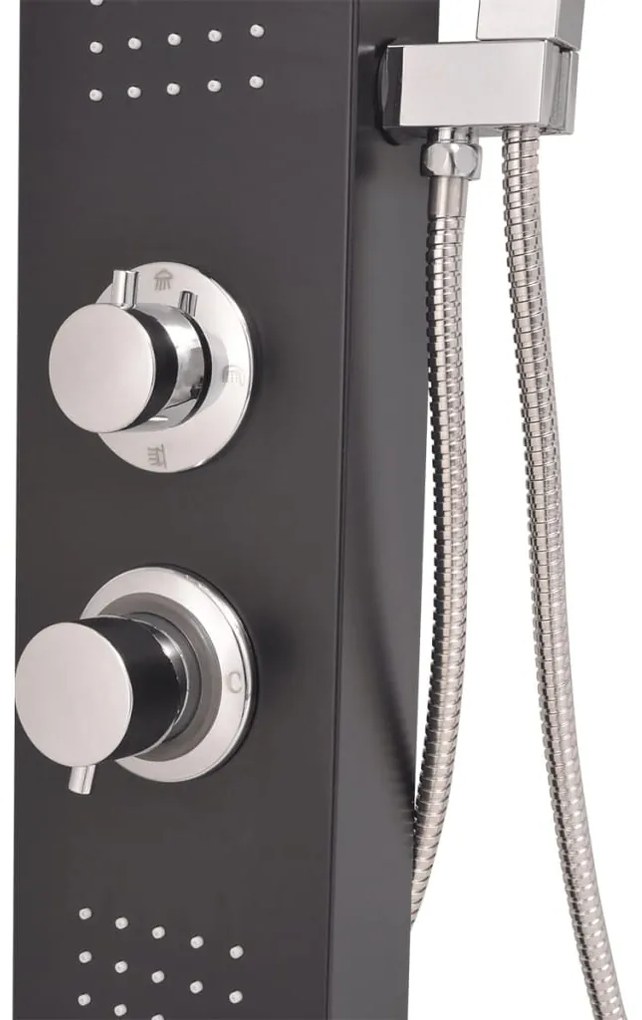Chuveiro de Hidromassagem - Preto Mate - Design Moderno