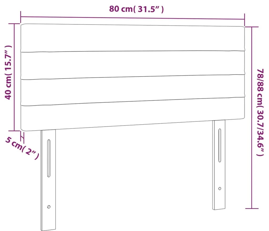Cabeceira de cama veludo 80x5x78/88 cm verde-escuro