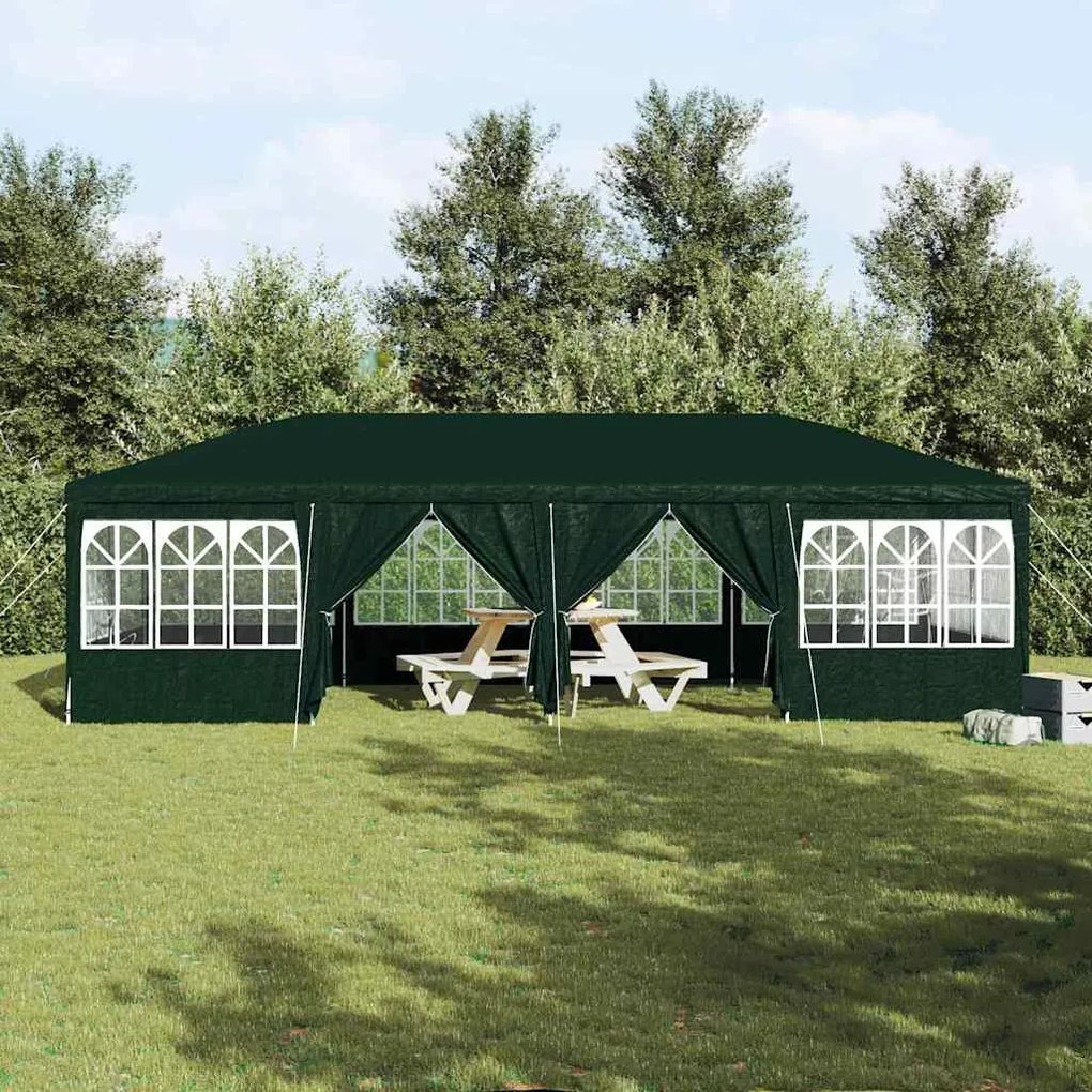 Tenda pra Festa 12 Lados Verdes 8x4 m PE