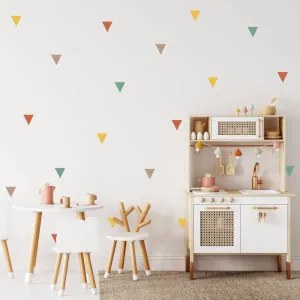 Triângulos - Autocolantes coloridos para o quarto das crianças