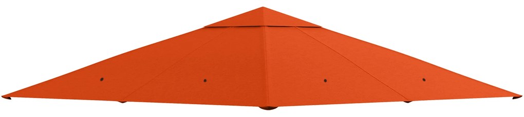 Outsunny Toldo Substituição 3x3m Pérgola Jardim Orifícios Drenagem Ventilação Resistente Água Sol Laranja | Aosom Portugal