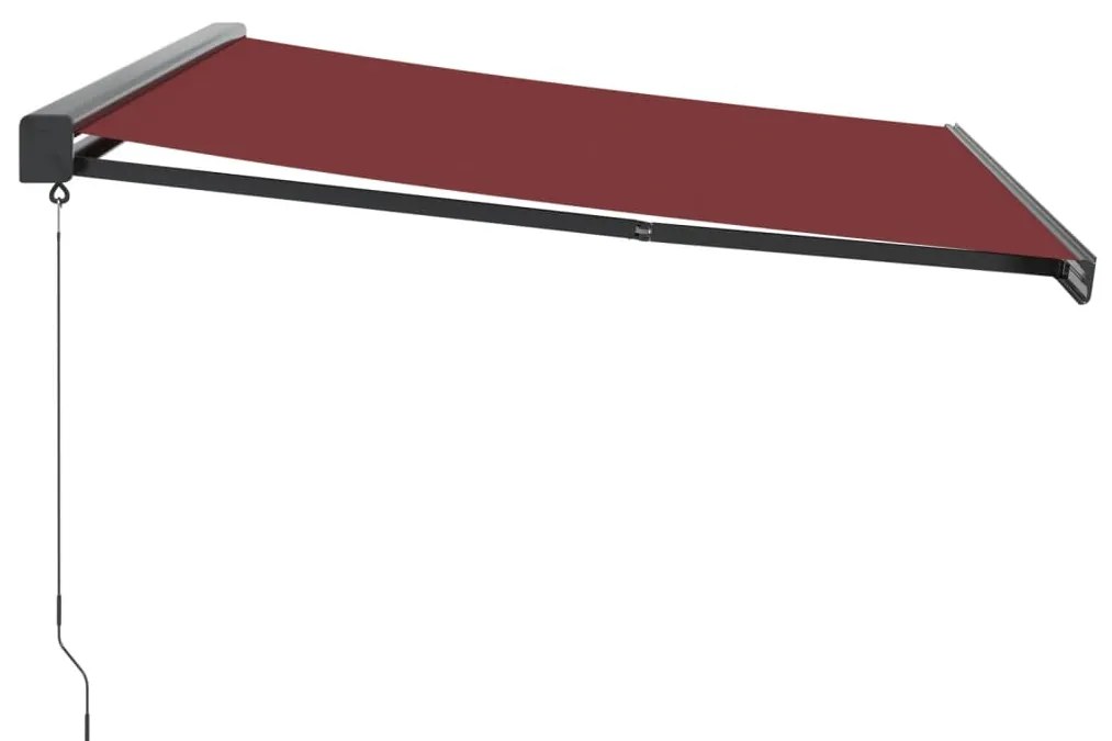 Toldo retrátil manual 400x300 cm bordô