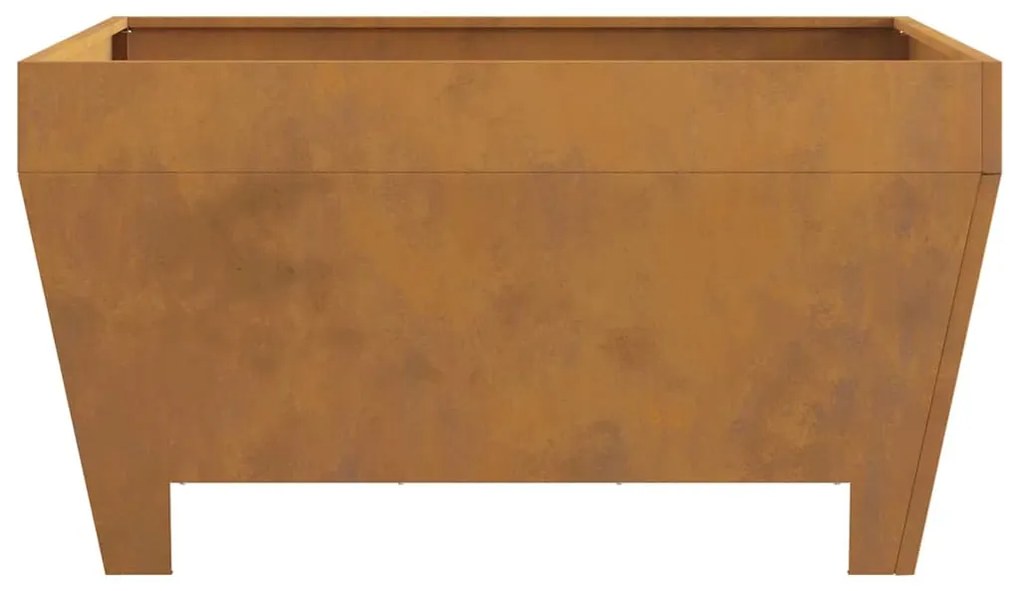 Fogueira Quadrada vidaXL 80x80x43 cm em Aço Envelhecido
