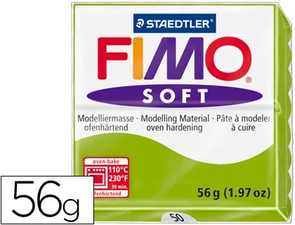 Pasta para Modelar Staedtler Fimo Soft 56 gr Cor Verde Maçã