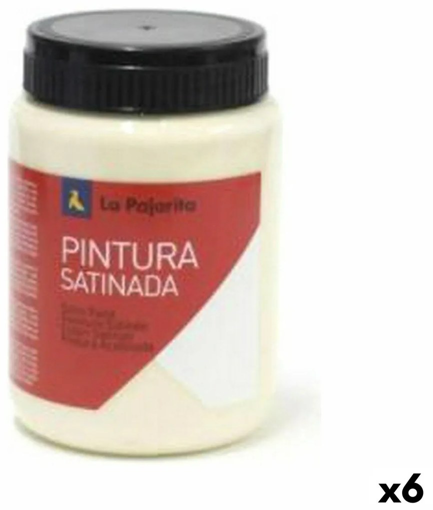 Têmpera La Pajarita L-25 Bege Acetinado Escolar (35 Ml) (6 Unidades)