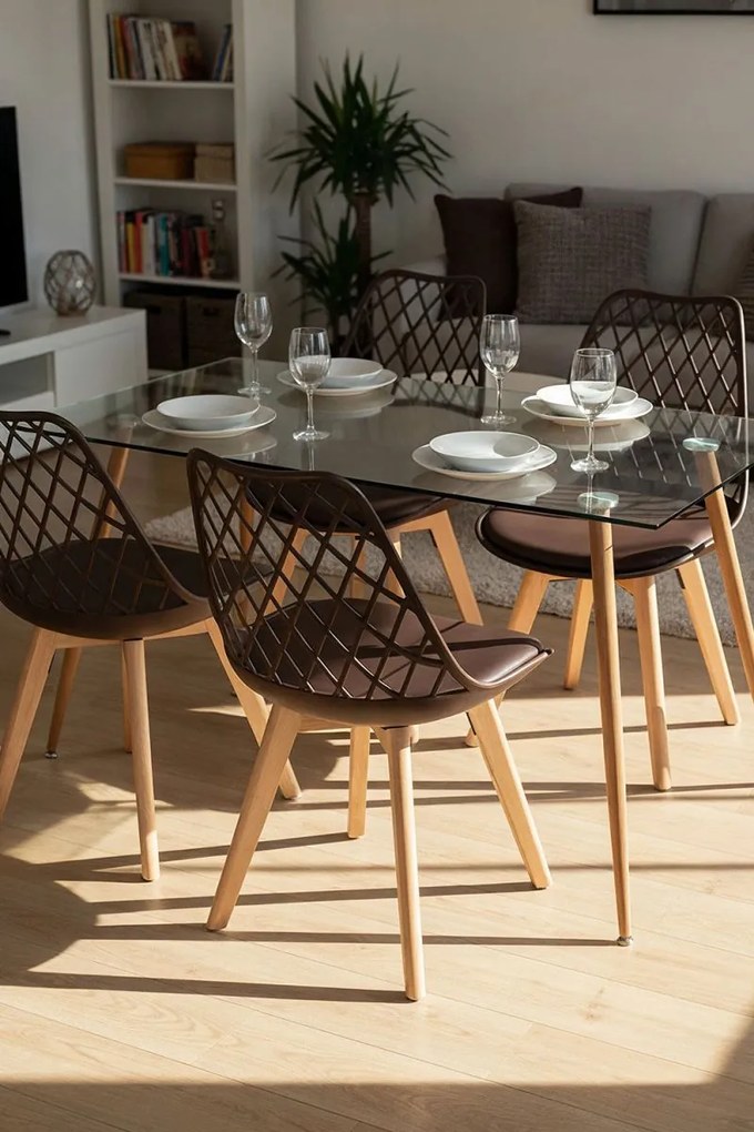 Pack 4 Cadeiras Mima - Marrom