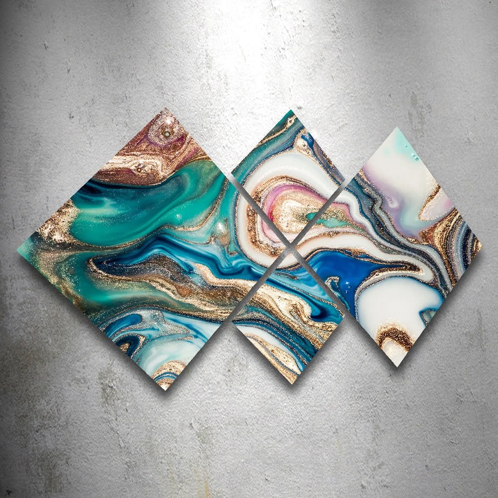 Pintura Decorativa MDF (4 Peças) 4MDF1033479244 – Multicolor – 40 x 40