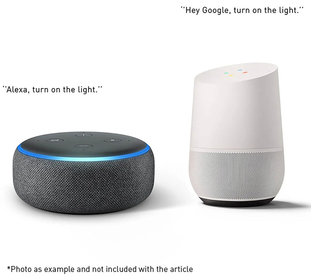 Candeeiro de Parede Inteligente Branco 20 cm c/ Wifi G9 - Tum