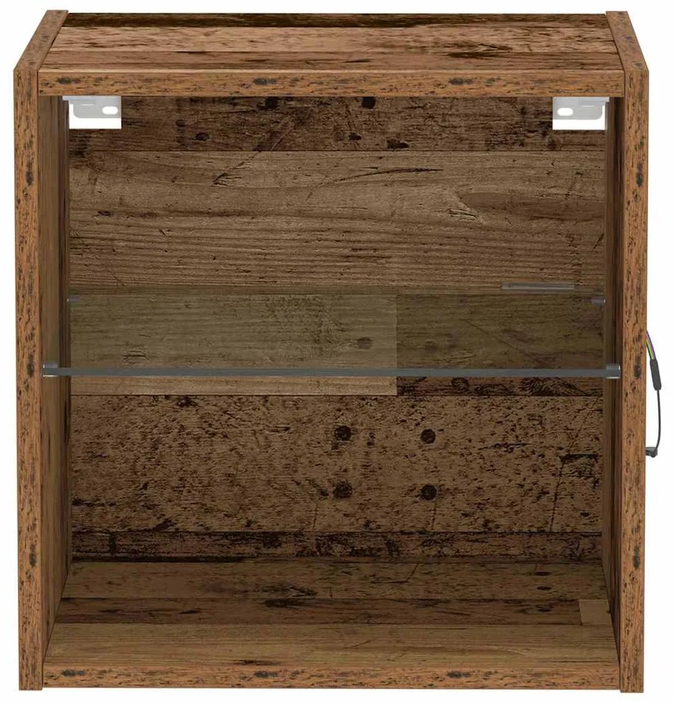 Prateleira Flutuante vidaXL 2 pcs Madeira Velha 40x28,5x40 cm Madeira