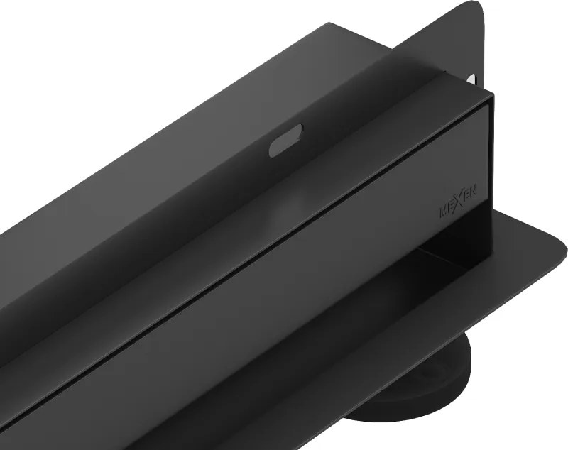 Mexen Flat Wall ralo linear de parede 2 em 1, 50 cm, preto - 1730050