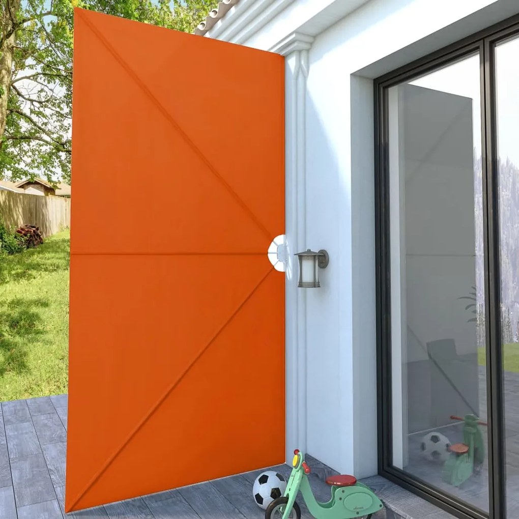 Toldo lateral dobrável para terraço 400x200 cm terracota