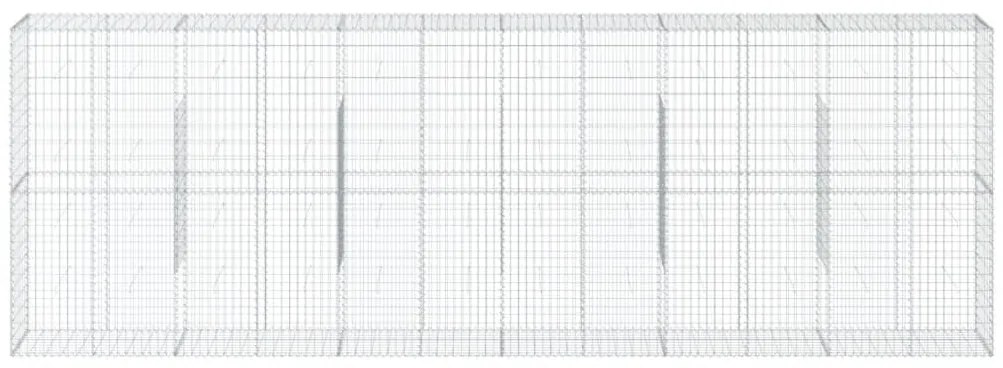 Cesto gabião com cobertura 600x50x200 cm ferro galvanizado