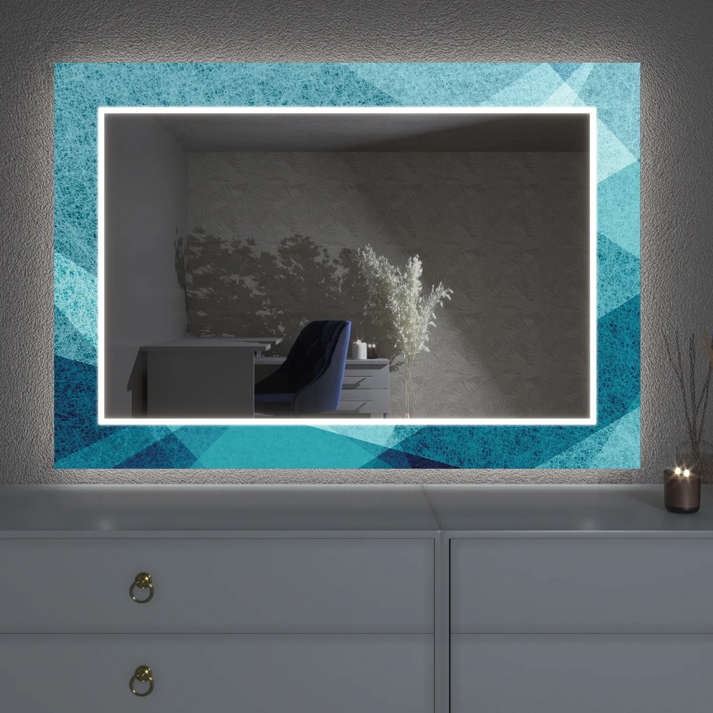 Espelho LED com decoração D24