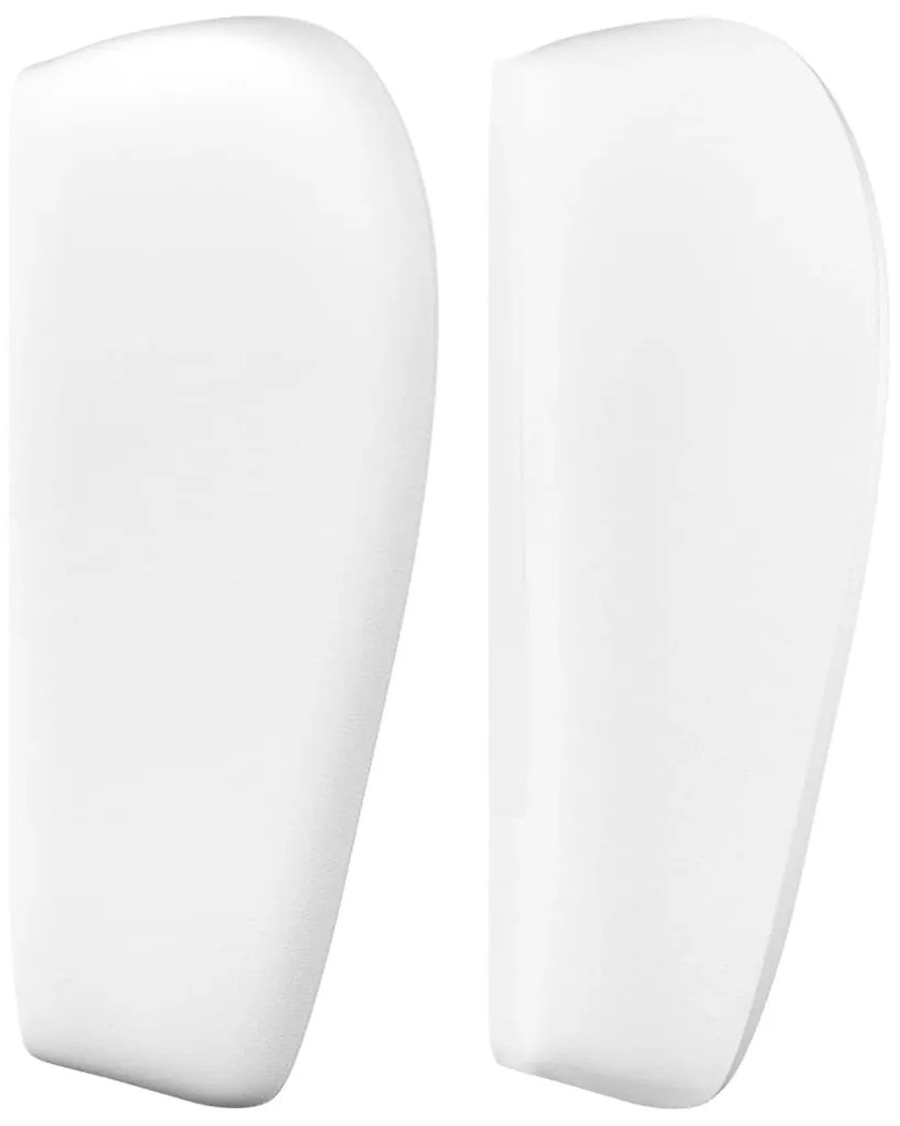 Cabeceira cama c/ abas couro artificial 147x23x78/88 cm branco