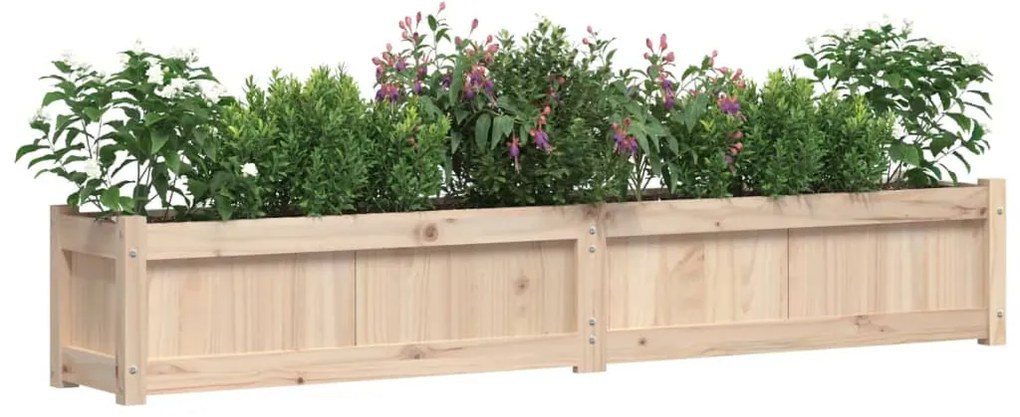 Vasos/floreiras de jardim 2 pcs madeira de pinho maciça