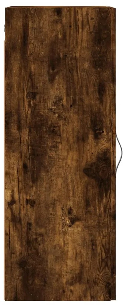 Armário parede 34,5x34x90 cm derivados madeira carvalho fumado