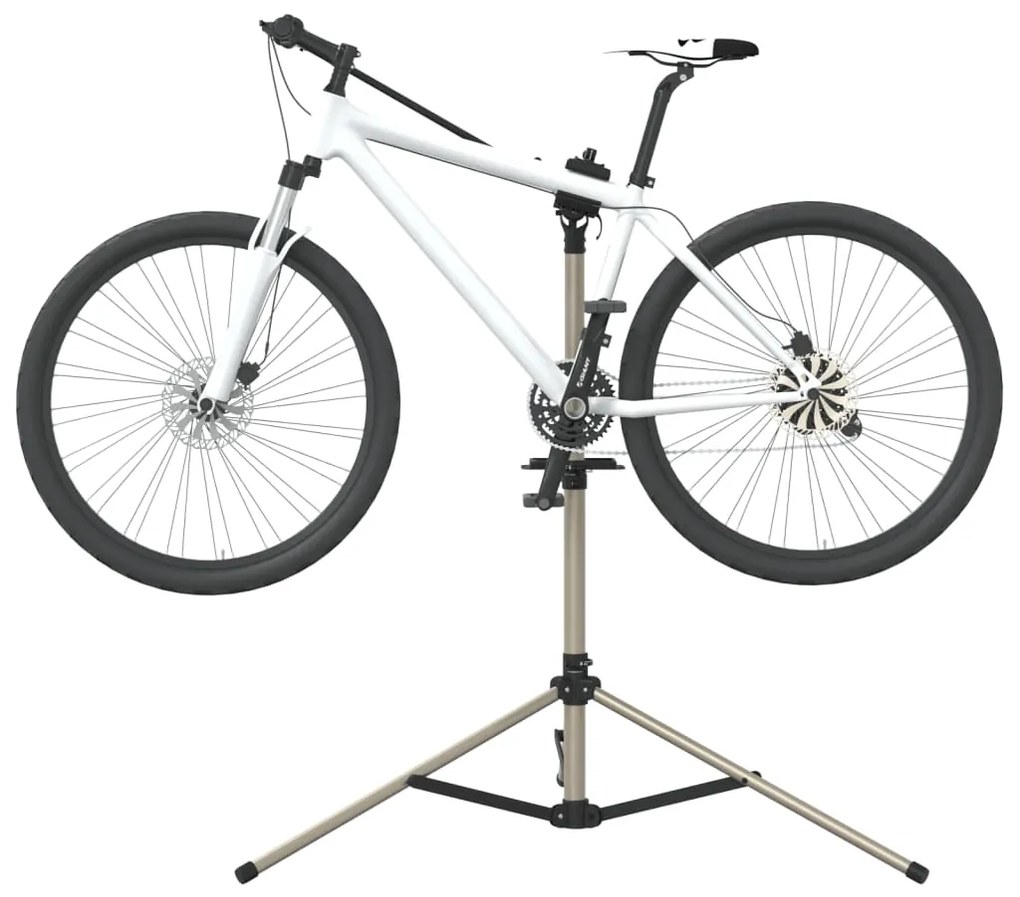 Suporte p/ reparar bicicletas ajustável 120-165 cm alumínio