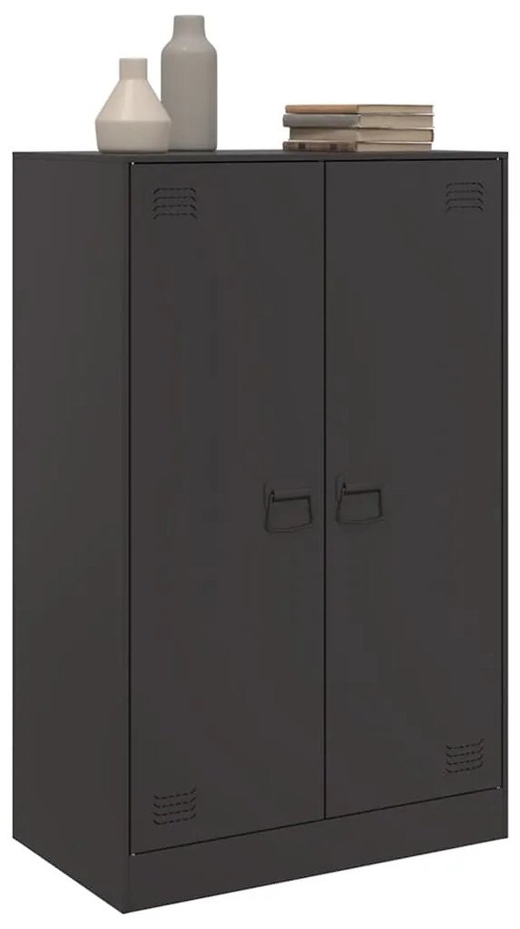 Aparador 67x39x107 cm aço preto