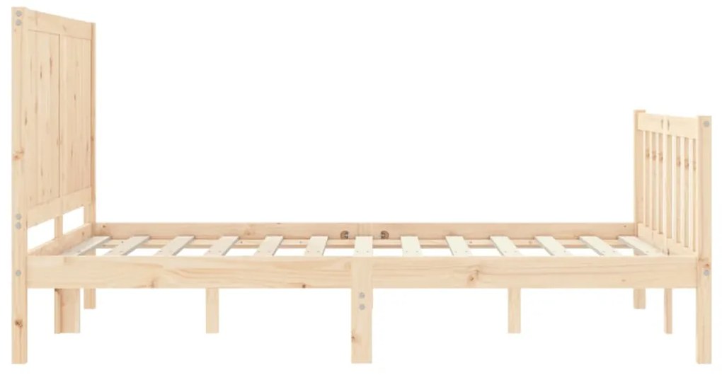 Cama sem colchão 140x190 cm madeira de pinho maciça