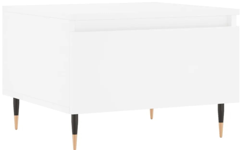 Mesas de centro 2 pcs 50x46x35 cm derivados de madeira branco